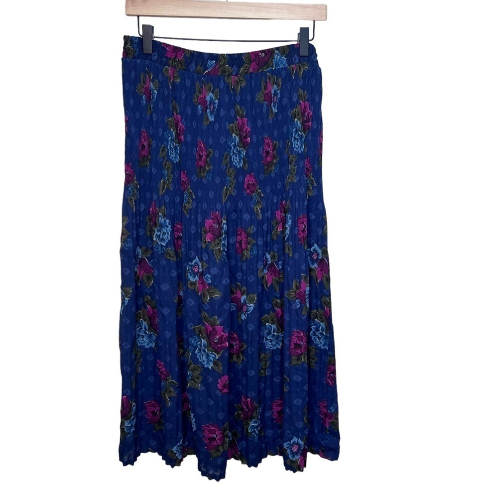 Y2k Vintage Sag Harbour Pleated Sheer MIDI skirt Size Medium